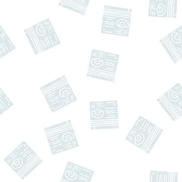 Online access to cloud, or hacking account glyph seamless pattern 스톡 일러스트