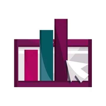 Online activities, chart bar report business clicking flat style icon Illustrazione stock