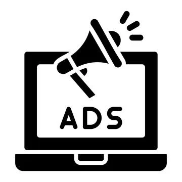 Online advertising Vector Icon Design Illustration Stock Illustration