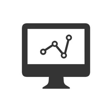 Online analysis icon Stock Illustration