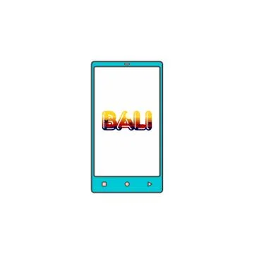 Online application hand phone flat icon vector Ilustração Stock