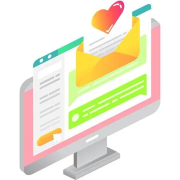 Online assistant vector chat bot 3d icon Stock Illustration