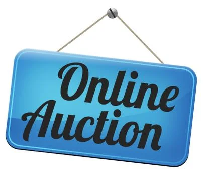 Online auction Stock Illustration