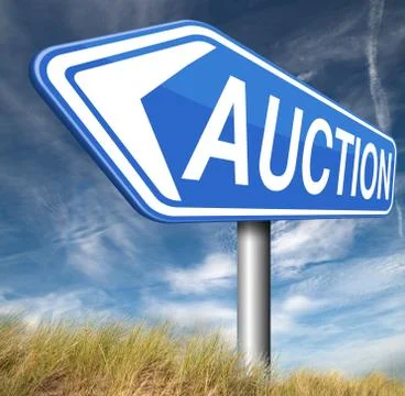 Online auction Stock Illustration