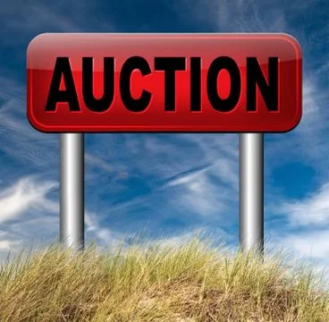 Online auction Stock Illustration