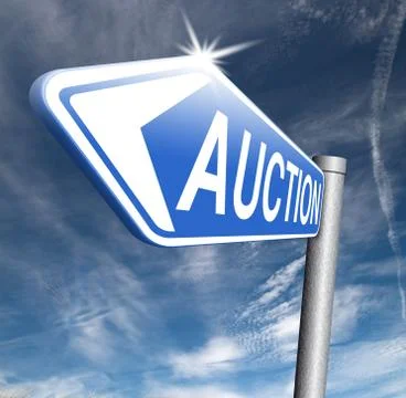 Online auction Stock Illustration