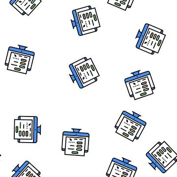 Online authentication vector seamless pattern sign Stockillustratie