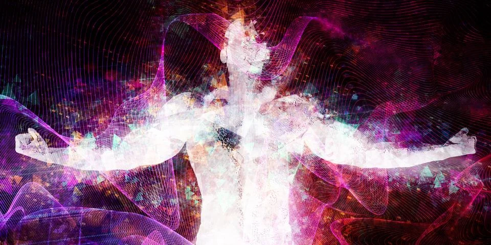Online Background 库存插图
