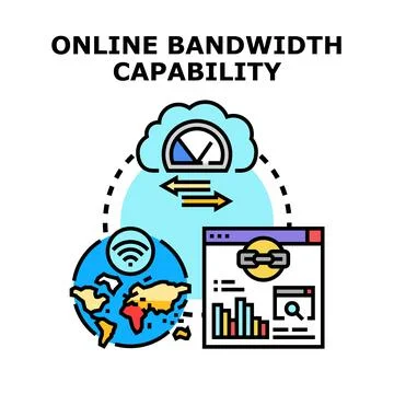 Online bandwidth capability for global data transfer 库存插图