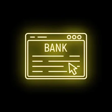 Online bank web page internet financial technology concept 스톡 일러스트