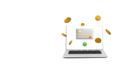 Online banking app and e-payment. Electronic pay by credit card via electroni Illustrazione stock