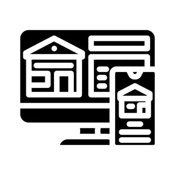 Online banking application interface on desktop and mobile Stock Illustration