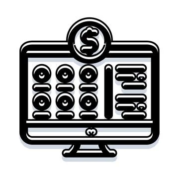 Online banking application showing digital financial transaction Illustrazione stock