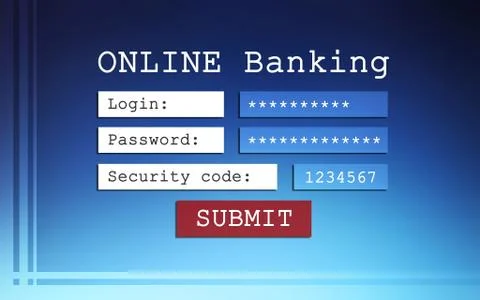 Online banking background 스톡 일러스트