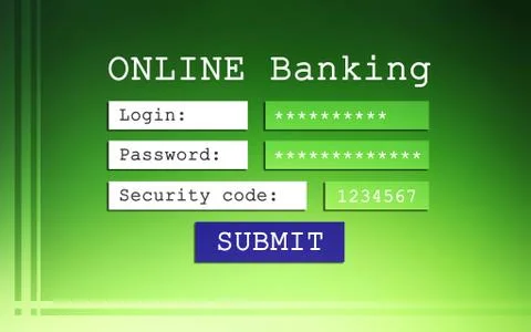 Online banking background 스톡 일러스트