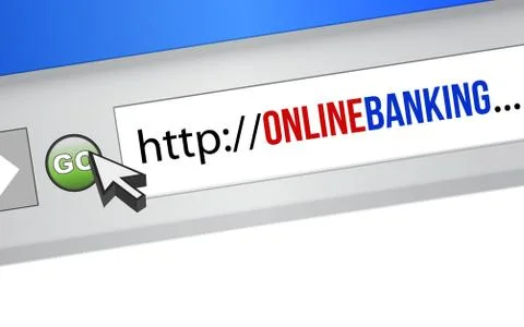 Online banking concept イラスト素材