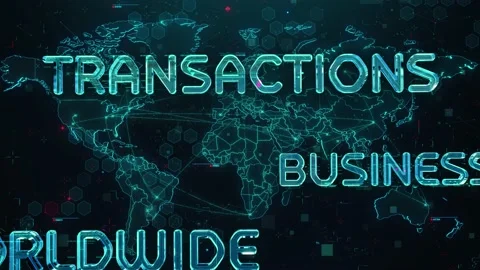 Online Banking with digital technology hitech concept Stock Footage 141859965