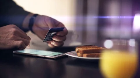 Online banking. Video stock 70381257