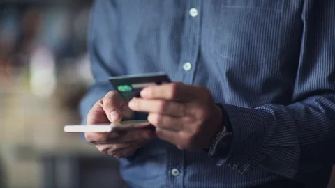 Online banking. Video stock 70387575