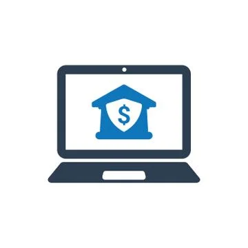 Online Banking Icon Illustrazione stock