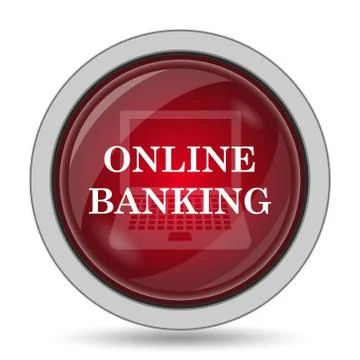 Online banking icon. Internet button on white background.. Stock Illustration