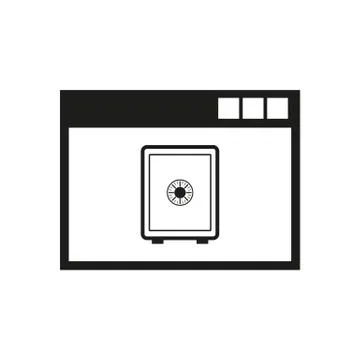 Online banking icon. vector design. online banking symbol. online banking web Stock Illustration