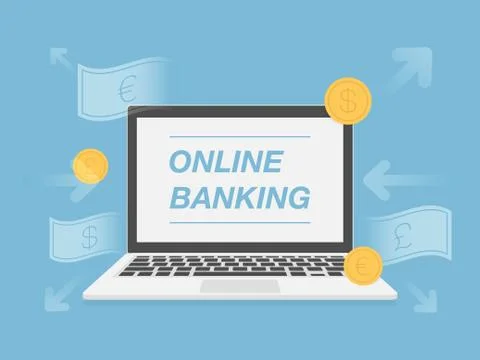 Online Banking. Stock Illustration