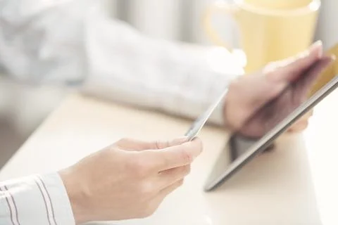 Online banking Stock Photos