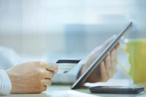Online banking Stock Photos