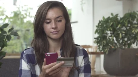 Online banking with smart phone Stock Footage 77609775