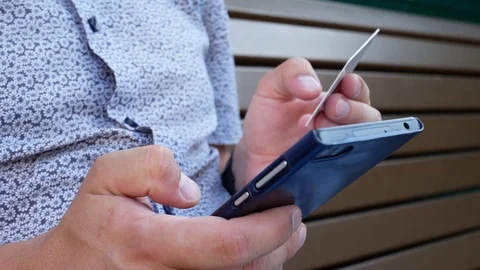 Online Banking With Smart Phone Stock Footage