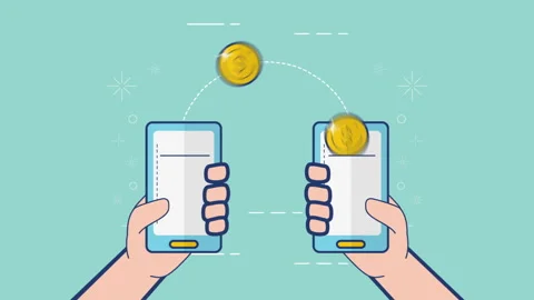 Online Banking On Smartphone Background Stock Footage 261173233