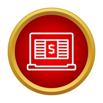 Online banking transaction process on computer screen Stock Illustration