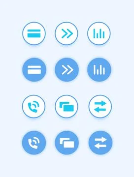 Online banking UI elements kit 스톡 일러스트