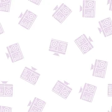 Online bonus glyph seamless pattern Illustrazione stock