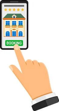 Online Booking Hotel Stock-Illustration