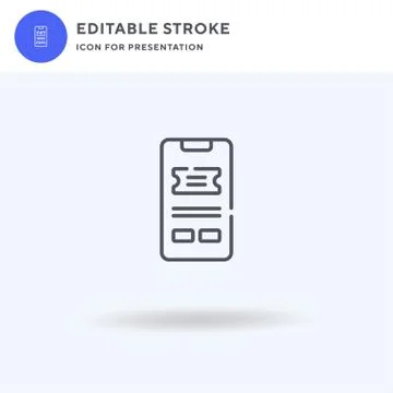 Online Booking icon vector, filled flat sign, solid pictogram isolated on white Stock Illustration