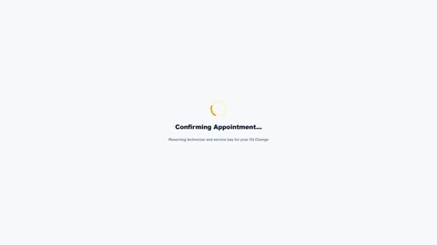 Online booking interface for a car oil change service appointment. 4K Stock Footage 345495120