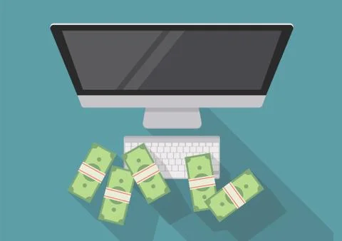 Online business concept Stock Illustration