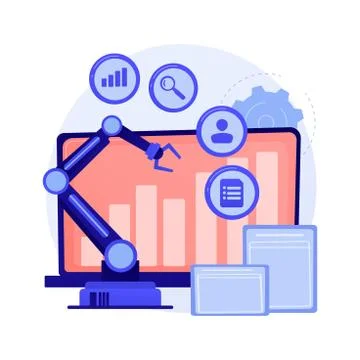 Online business development vector concept metaphor. Stock Illustration
