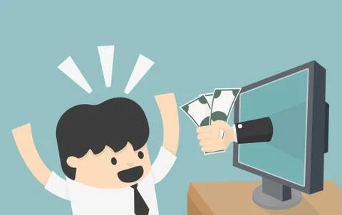 Online Business Stock Illustration