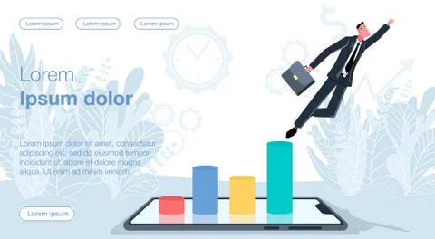Online bussines &amp; remote work 19 Illustrazione stock