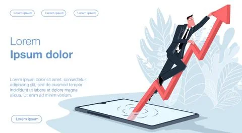 Online bussines &amp; remote work 27 Illustrazione stock
