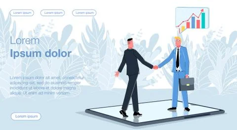 Online bussines &amp; remote work 29 Illustrazione stock