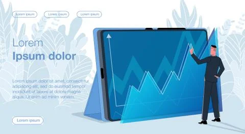 Online bussines &amp; remote work 56 Illustrazione stock