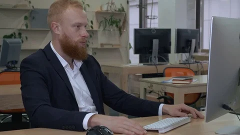 Online call in office Stock Footage 83370238