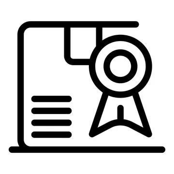 Online certificate program showing e learning graduation Stock Illustration