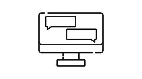 Online chat and live support icon Иллюстрация