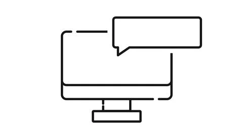 Online chat and live support icon 库存插图