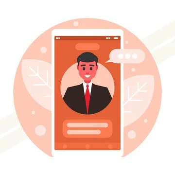 Online-chat Stock Illustration